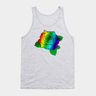 Rainbow Rose Tank Top